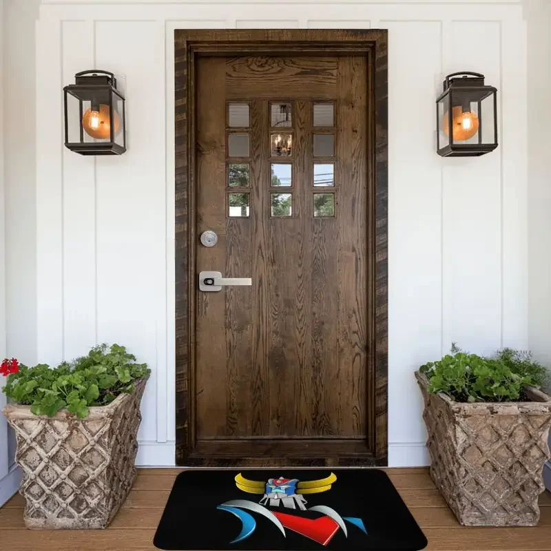 Goldorak Grendizer Floor Door Bathroom Kitchen Mat Anti-Slip UFO Robot Goldrake Doormat Bedroom Entrance Rug Footpad Carpet