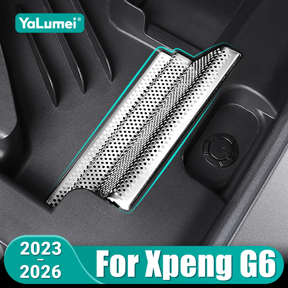 Stainless Steel Air Inlet Grille Cover For Xpeng G6 2023-2026 Car Front Engine Hood Air Vent Anti-Blocking Mesh Mat Accessories