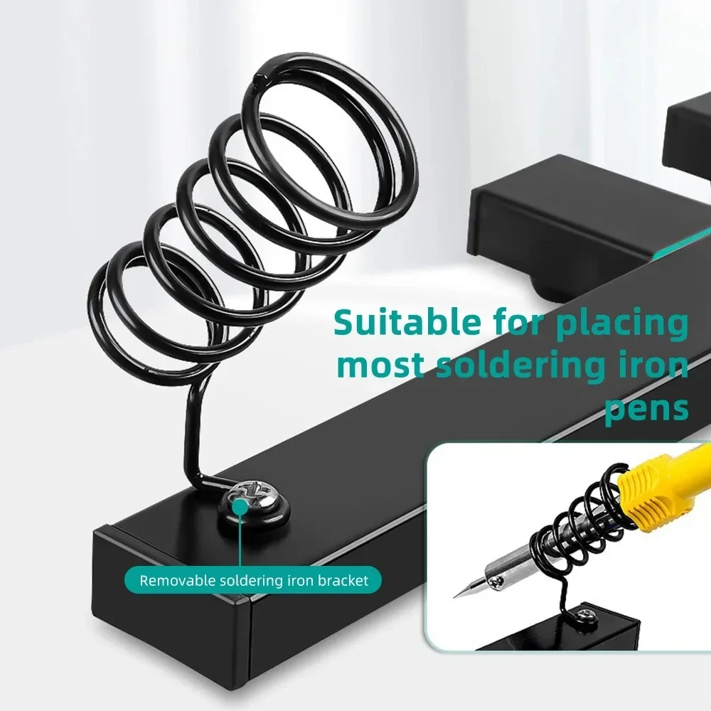 Adjustable PCB Holder Circuit Board MotherBoard Welding Auxiliary Clamp Stable Base with Soldering Iron Pen Holder Repair Tool