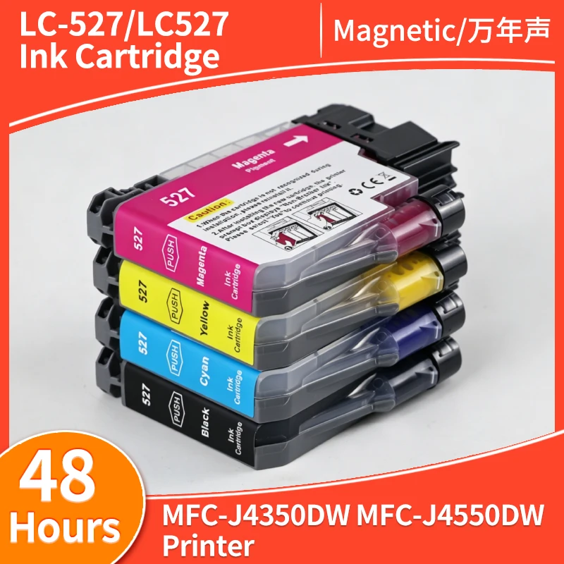 Чернильный картридж LC527 LC-527 LC527XL LC-527XL, совместимый с принтерами Brother MFC-J4350DW MFC-J4550DW J4350 J4550
