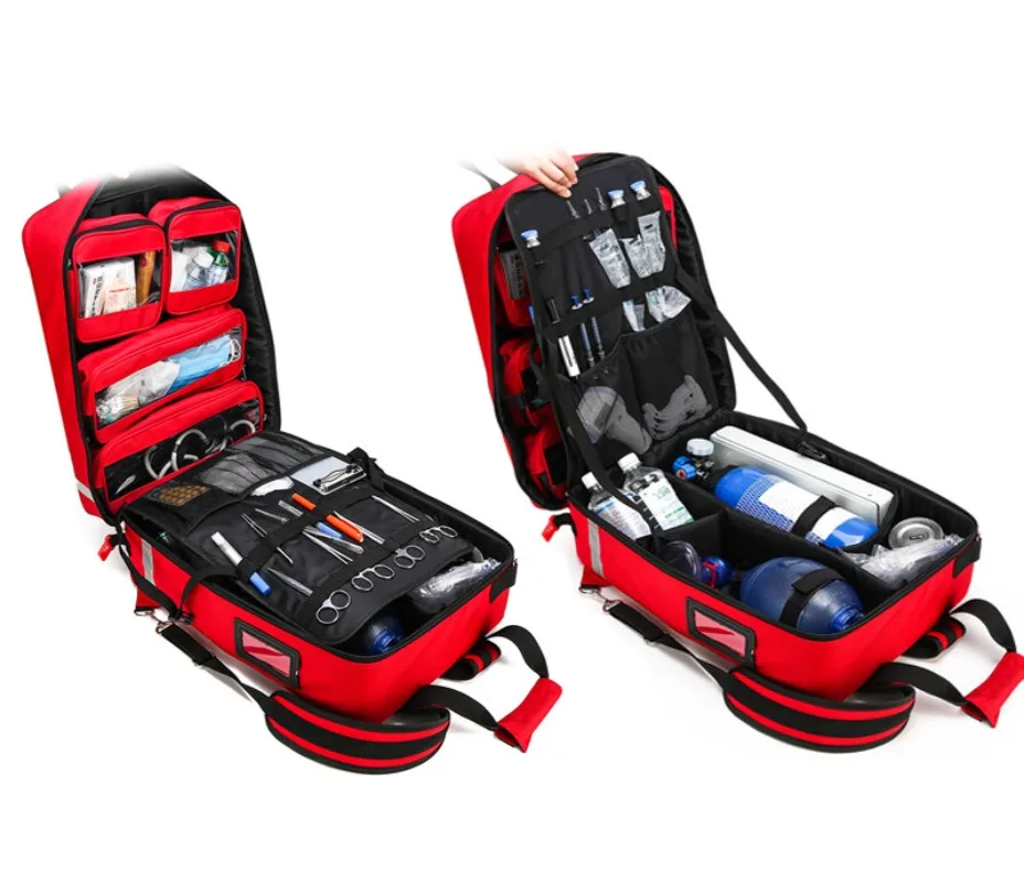 Emergency kit, multifunctional first aid bag, trolley backpack, emergency sack, first aid kit