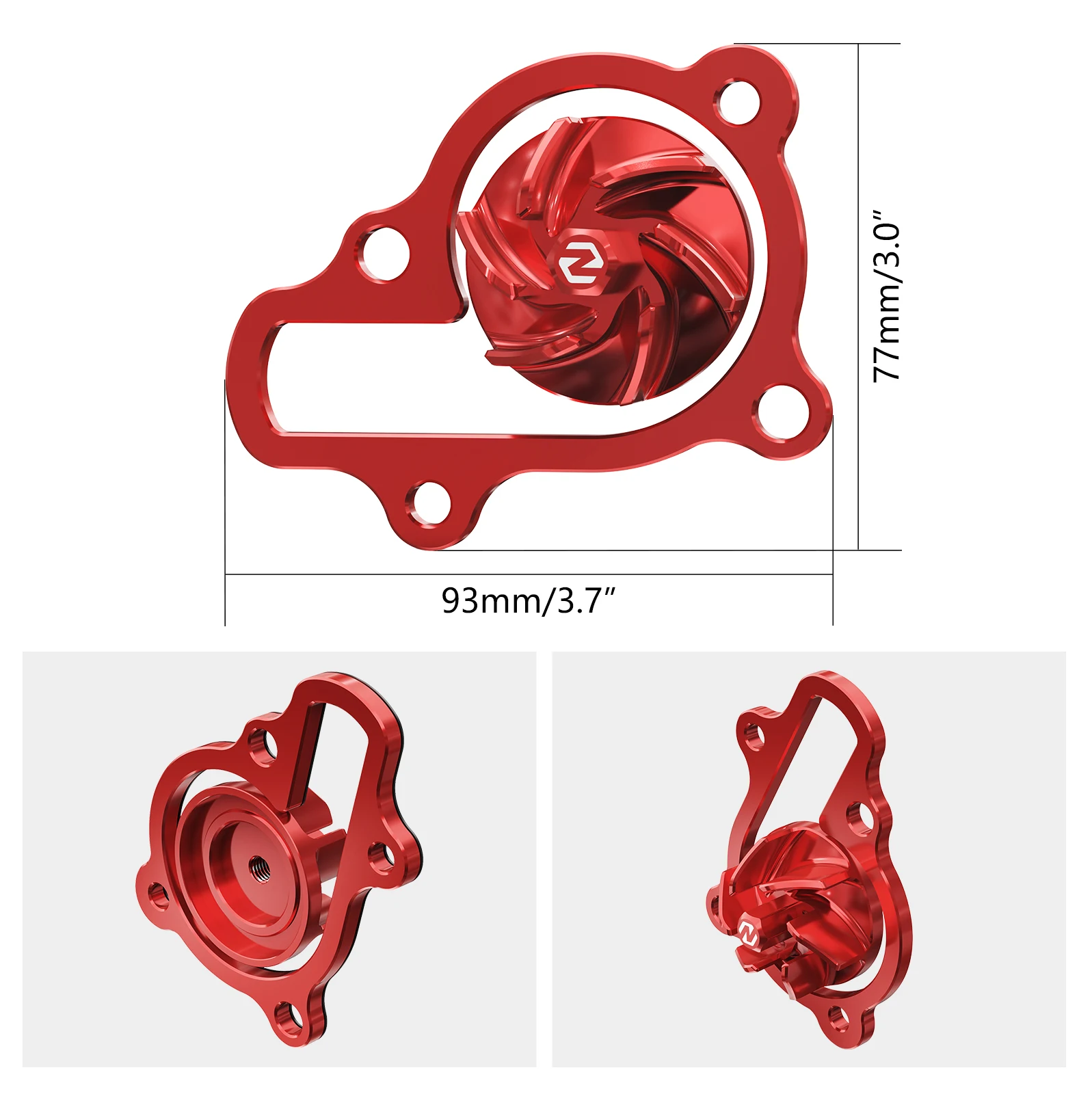 Para trx450 kit de eixo impulsor da bomba de água para honda trx450r 2006-2009 trx450er 2006-2014 6061 alumínio atv replace19215-HP1-670