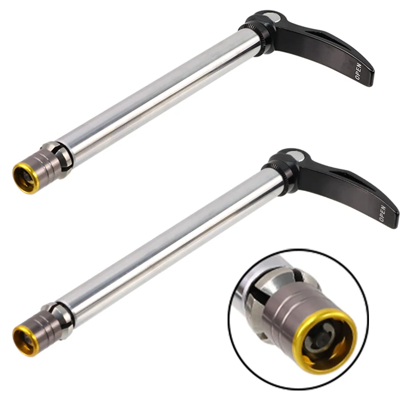 Mountain Bike Thru Axle 15x100mm 15x110mm SR SUNTOUR Front Fork Thru Axle Quick Release Lever Bike Front Fork Shaft Hub Axle