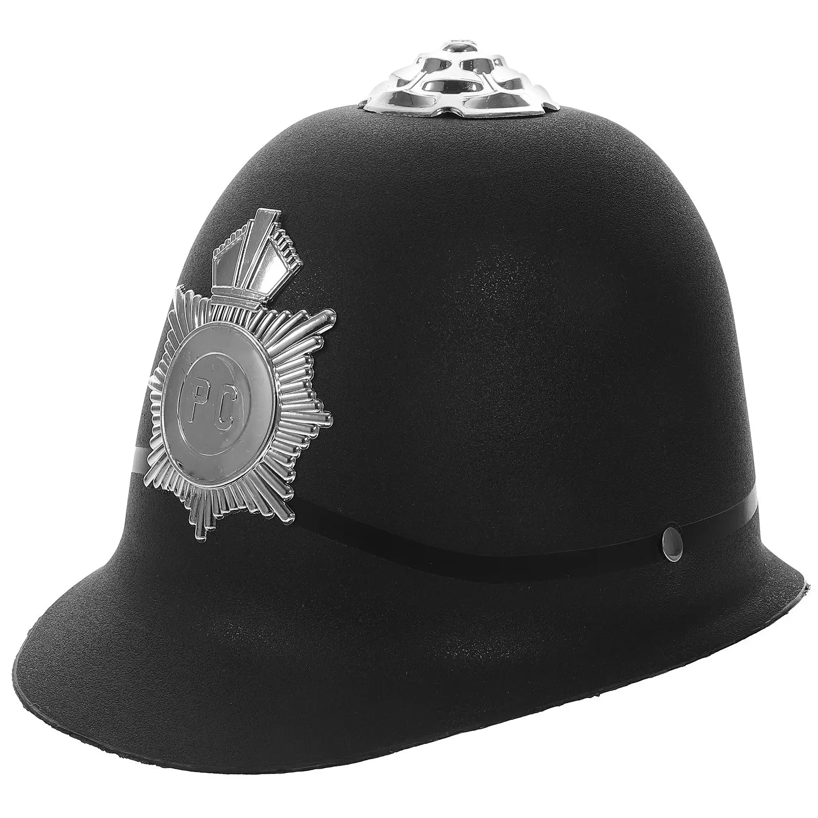 Police Hat Badge Cop Costume Accessories Comfortable Breathable Halloween Party Hat for Adults Kids British Bobby Performance