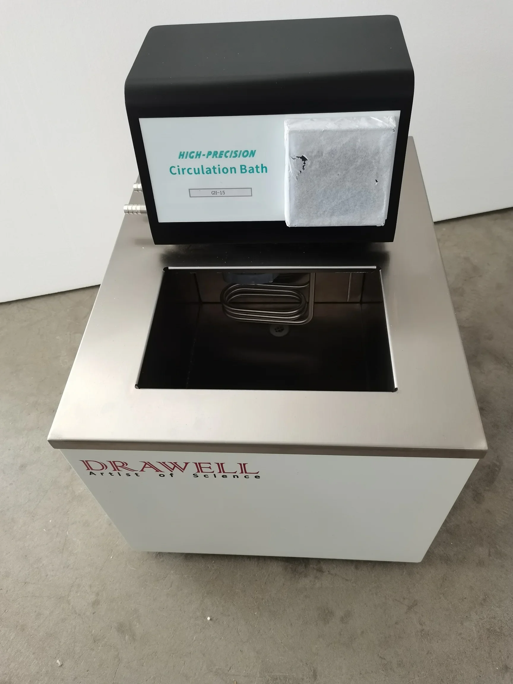 เครื่องควบคุมอุณหภูมิแบบหมุนเวียนน้ำเย็นความแม่นยำสูง Drawell GH GDH ขนาด 5 ลิตร 10 ลิตร 15 ลิตร สำหรับห้องปฏิบัติการ