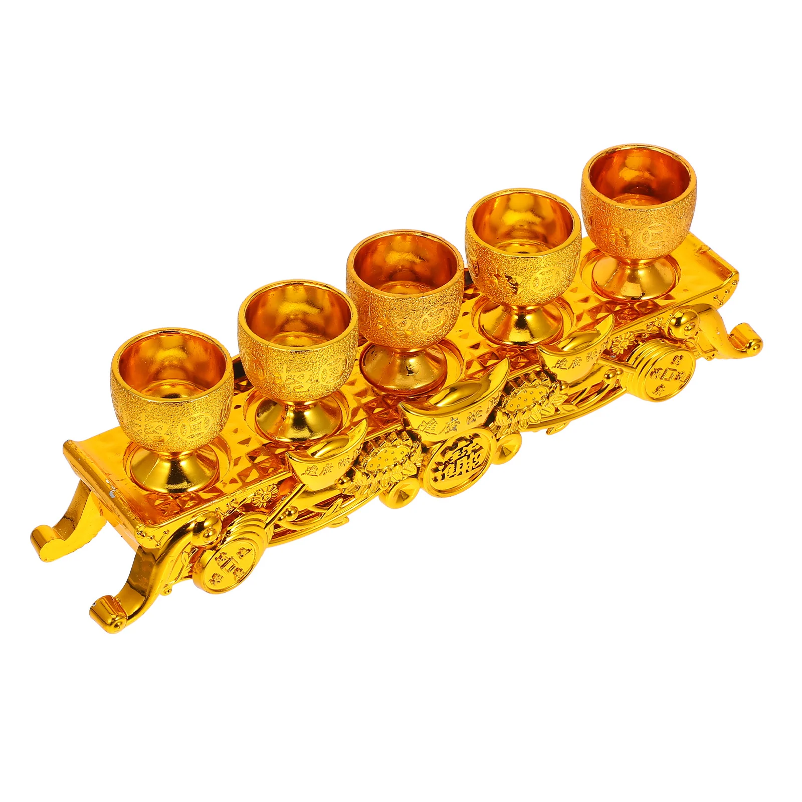 

Buddhist Temple Worship Cup Set Mini Glass Retro Decorative Offering Bowl Altar Supplies Sacred Liquids Religious Ceremonies