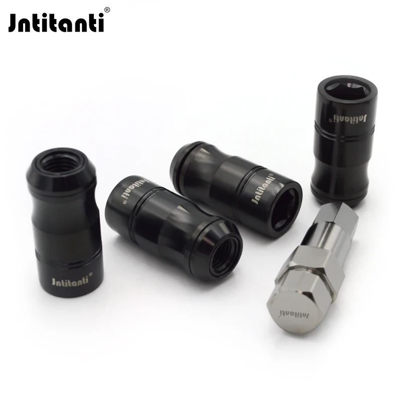 Jntitanti High quality floating washer cone seat Gr.5 titanium wheel titanium lug nuts M12x1.5x47mm for Toyota,Mazda,Honda