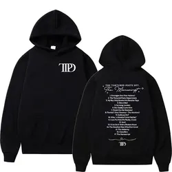 Nowy Album wydział torturowanych poetów 2024 TTPD bluza z kapturem z nadrukiem mężczyzna kobiety na co dzień bluza oversize sweter Streetwear