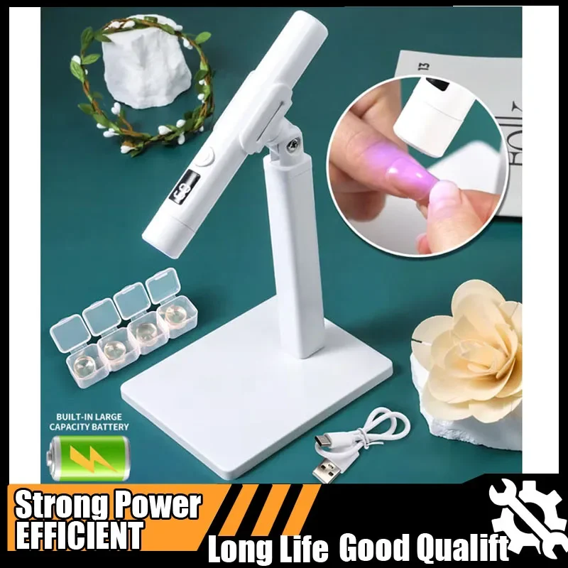 Professional Nail UV LED Lamp Desk With Display UV Lamp for Nails Art Removable Rechargeable Portable Mini Nail Dryer Tool