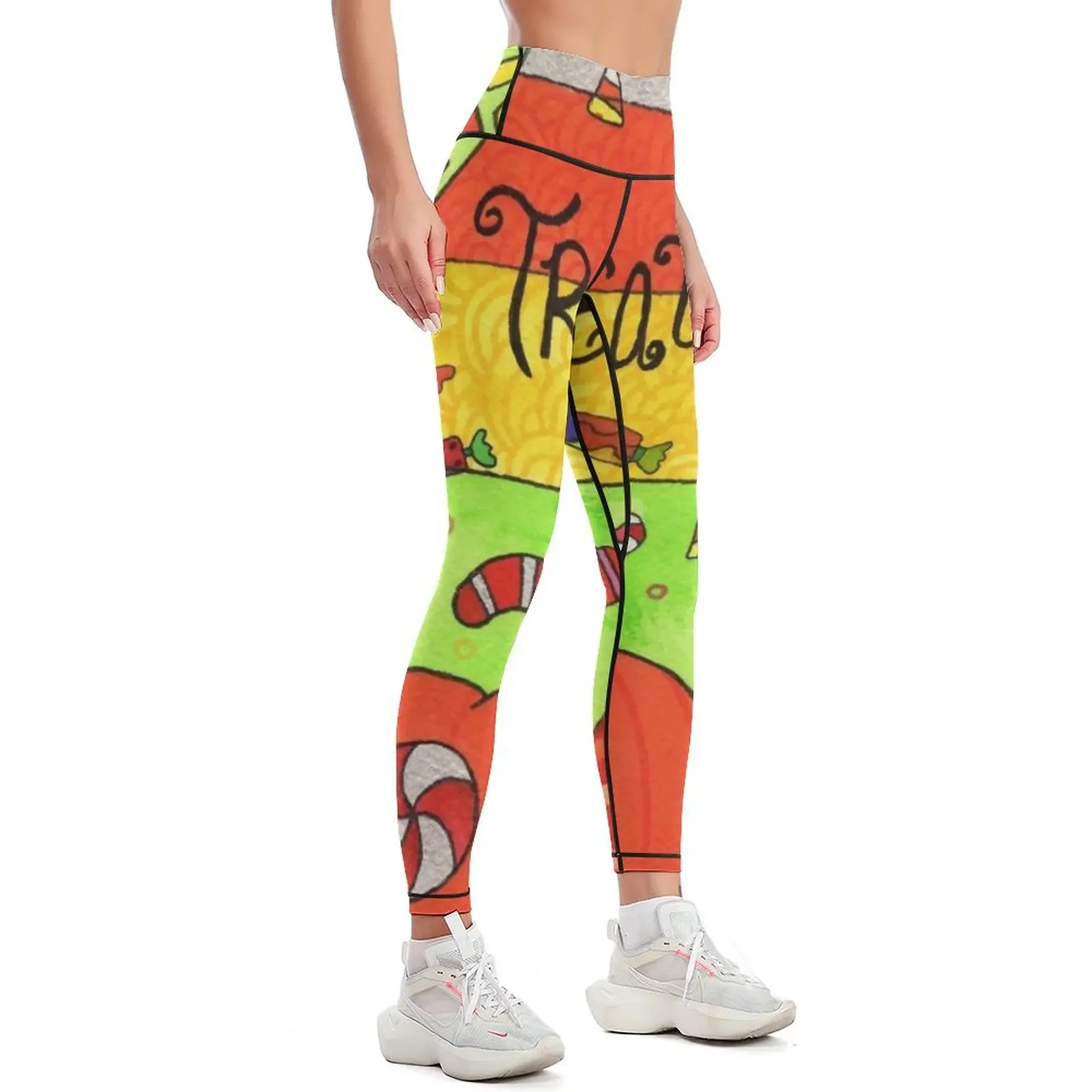 Halloween Trick or Treat Leggings joggers for Pants sport legings for fitness sporty woman push up Womens Leggings