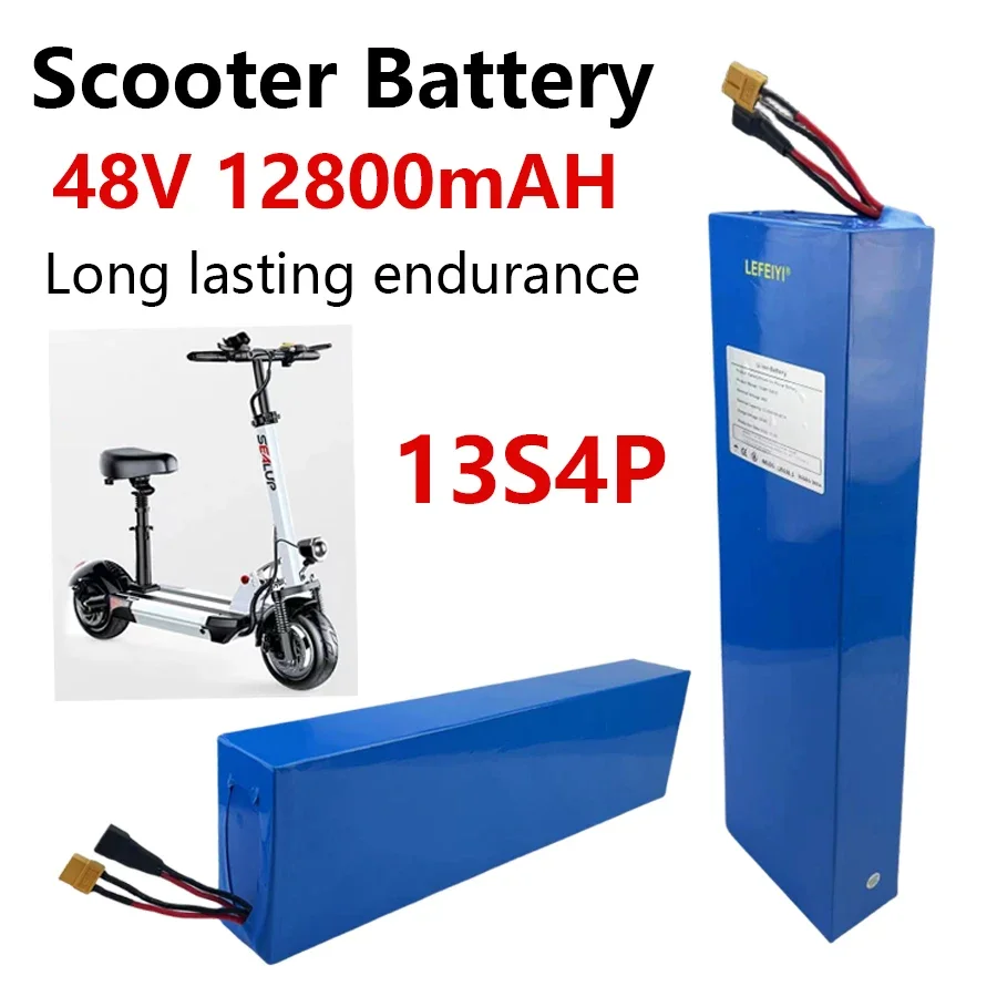 

Lithium ion battery 13S4P 48V 12800mAh suitable for 54.6V built-in BMS rechargeable battery replaceable battery