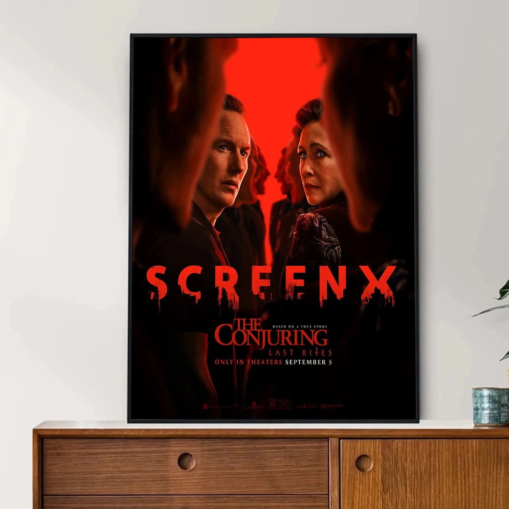 2025 The Conjuring آخر رسومات الفيلم المشارك طباعة لغرفة النوم غرفة المعيشة ديكور المنزل أفلام الرعب الجديدة حائط لوح رسم الفن #4