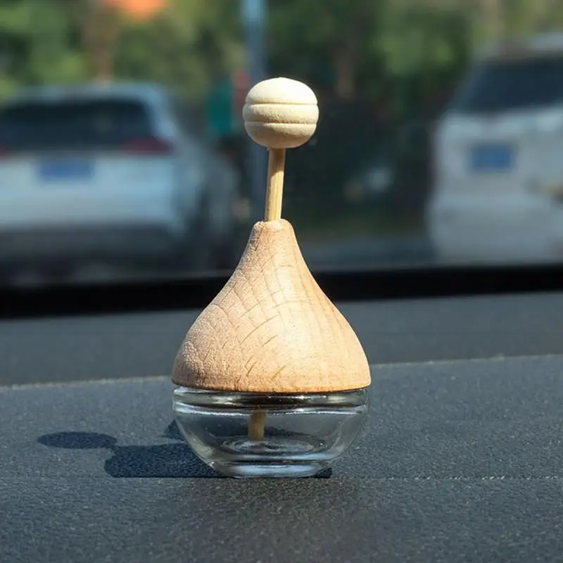 auto Air Freshener Car Perfume Clip Essential Oil Diffuser Vent Empty Glass Bottle Decoration Aromatherapy Glass Bottle