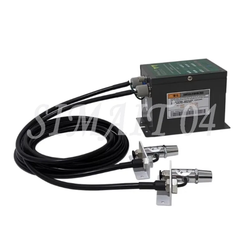 Linea di assemblaggio industriale Ugello per rimozione polvere elettrostatica ST-202B Ugello aria ionico Pistola ad aria per rimozione polvere al plasma, uno per due