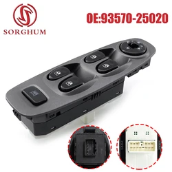 SORGHUM 93570-25020 Power Master Window Switch Button Controller Lifter for Hyundai Accent 2000-2005 Front Left 93570-25000