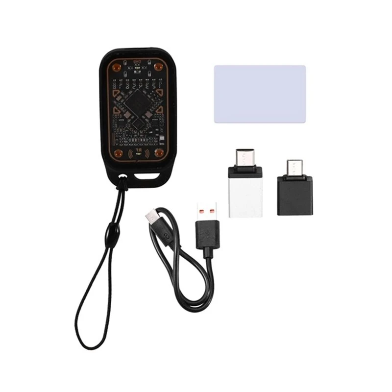 ABJF-Chameleon V3.0 NFC RFID Smart Chip Reader Copier Copyer With 1 UID White Card IC ID Card Decode Function Auto Polling