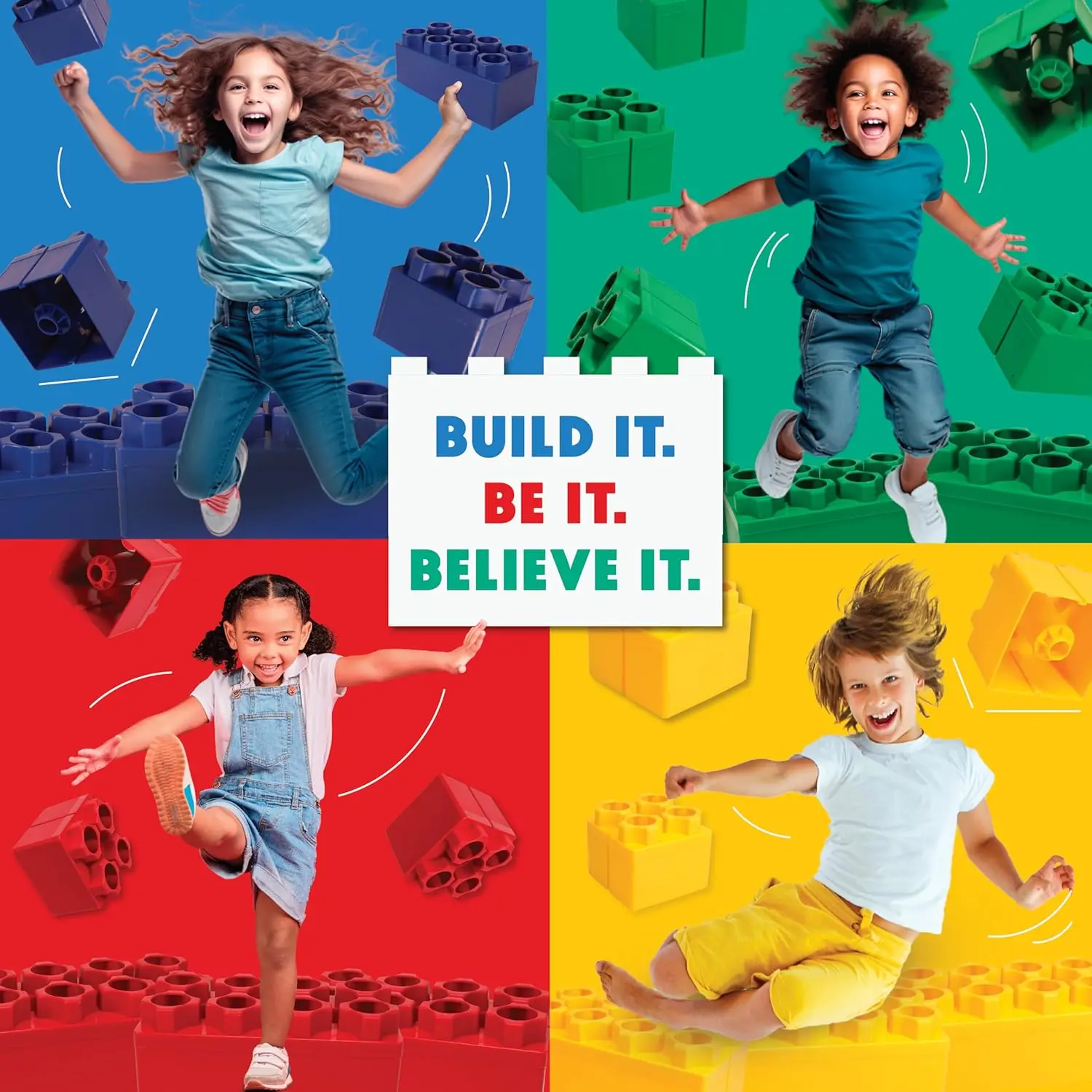 Blocos de construção grandes - Blocos e rodas - Crianças e crianças de 4 a 8 anos - Grandes jogos internos e externos - Conjunto de rodas de 5 unidades