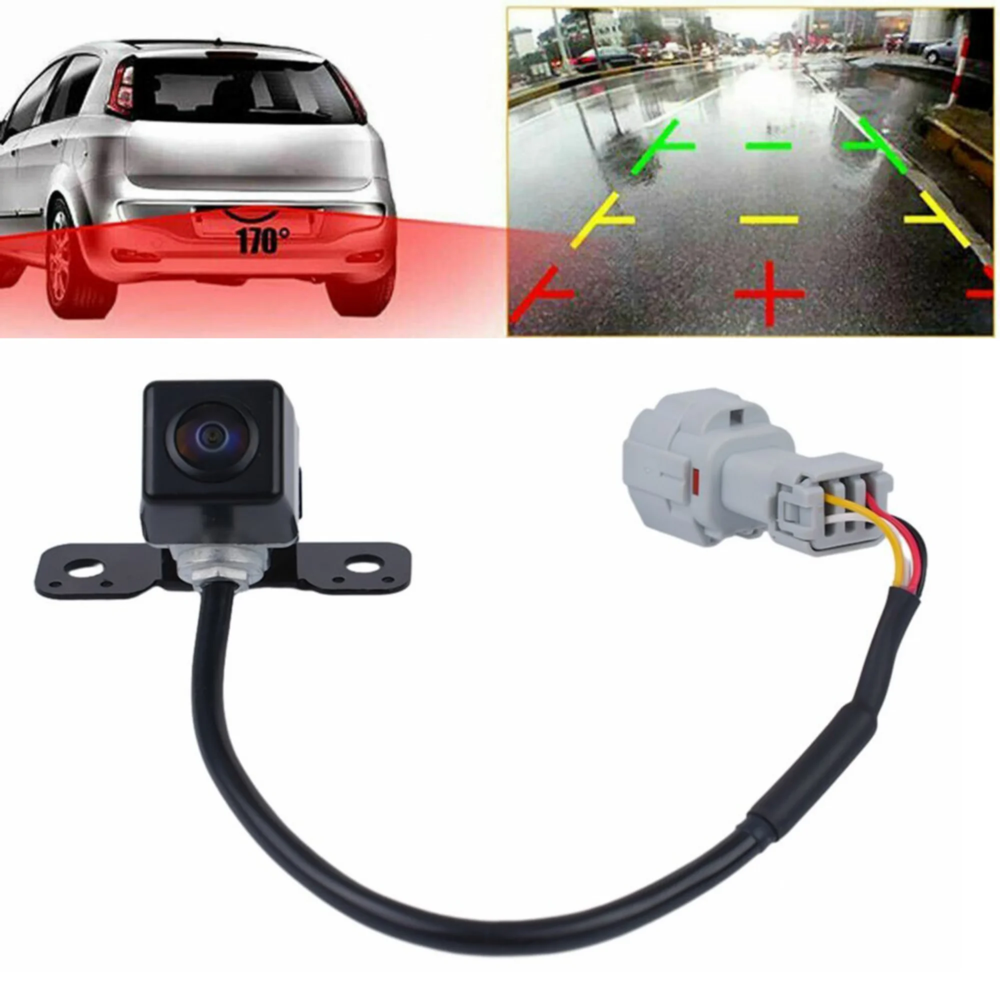 For Hyundai Santa Fe 2013-2016 Car reversing camera 95760-2W000 Rear View Backup Parking Night Vision Monitor With Guidelines