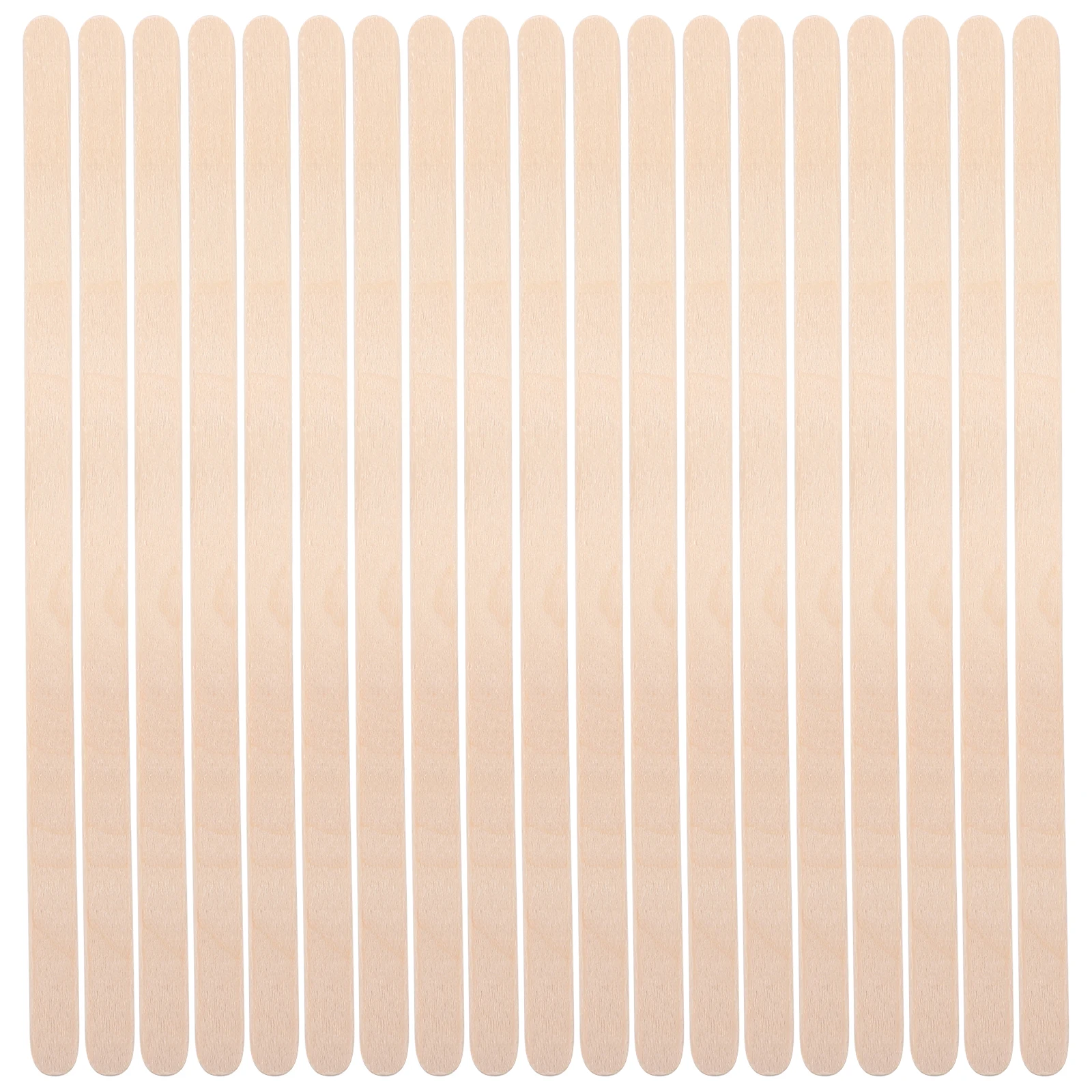 

100 Pcs Stick Wood Applicator Wax Stick Hair Removal Spatula Hair Removal Tool 140x6x2mm Round Edge Waxing Sticks Wooden Set