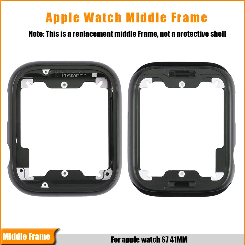 Aluminum Middle Frame For Apple Watch Series 7 41mm Smartwatch Middle Frame Housing Replacement Part