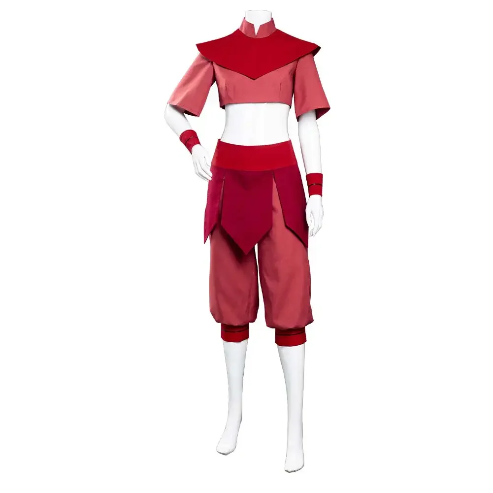 Avatar The Last Airbender Ty Lee Cosplay Costume for Halloween Party Carnival Outfits Costumes Top Pants Set Anime Clothing