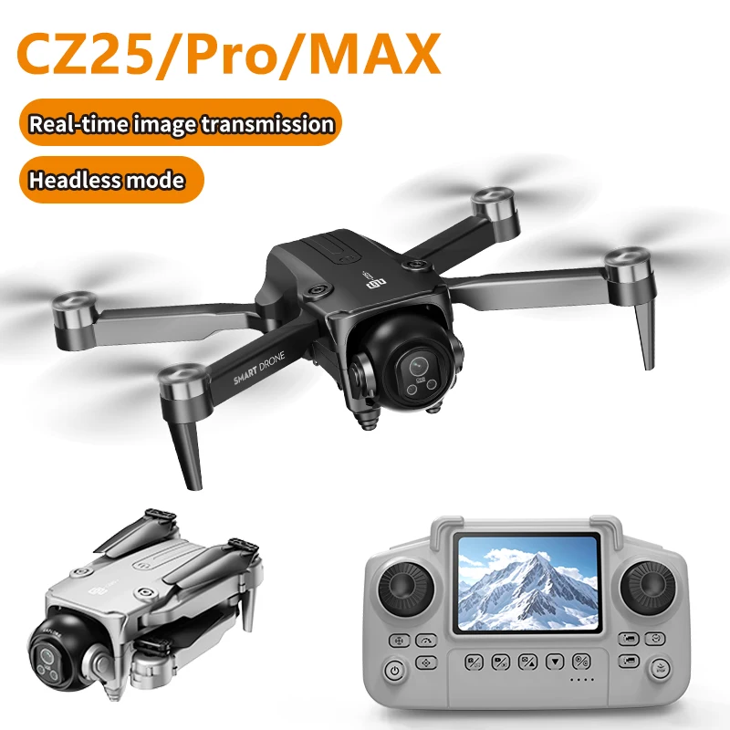 

CZ25 Pro MAX Dual Camera Drone Optical Flow Positioning Large Screen Remote Control Dron One-Key Takeoff 360 ° Flip Stunt Flight