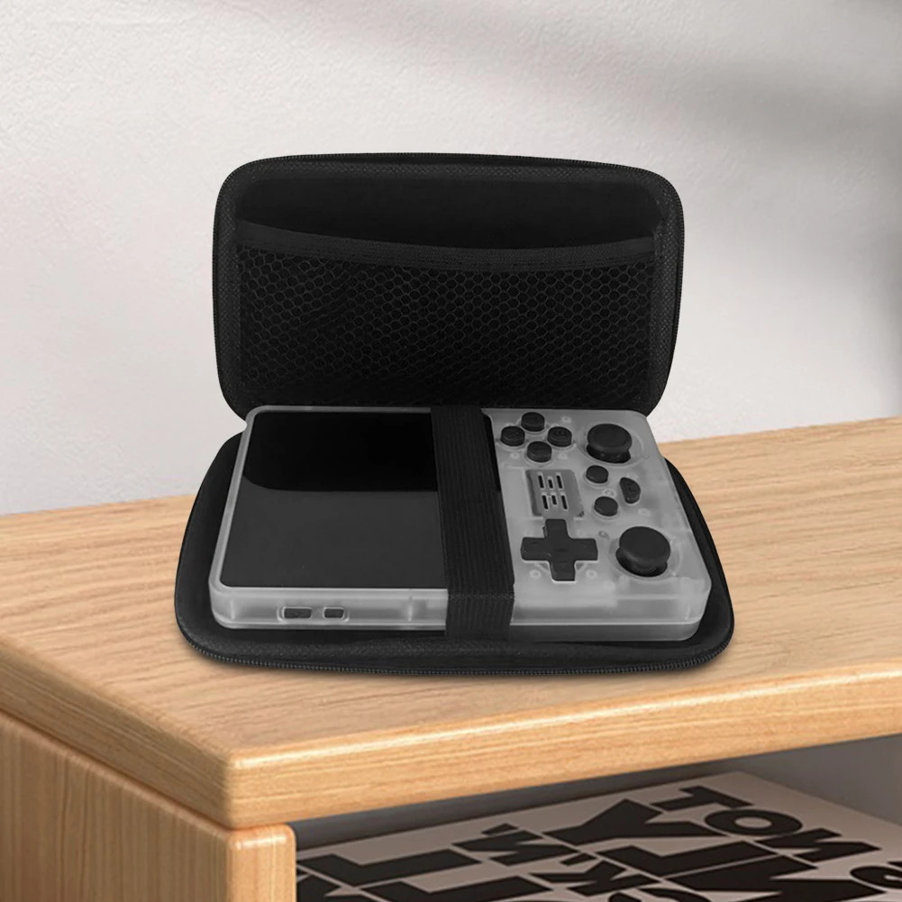 Travel Protective Case with Mesh Pocket Protective Bag Shockproof Travel Carrying Bag for Anbernic RG40XXV/RG40XXH/RGB20SX/RGB30