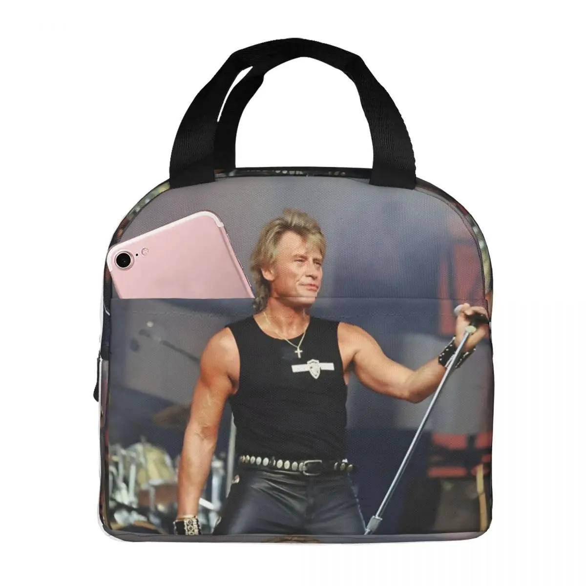 Zipper Closure Girl Kid Johnny Hallyday Picnic Storage Accessories Johnny Hallyday So Hot Office Lunch Food Box