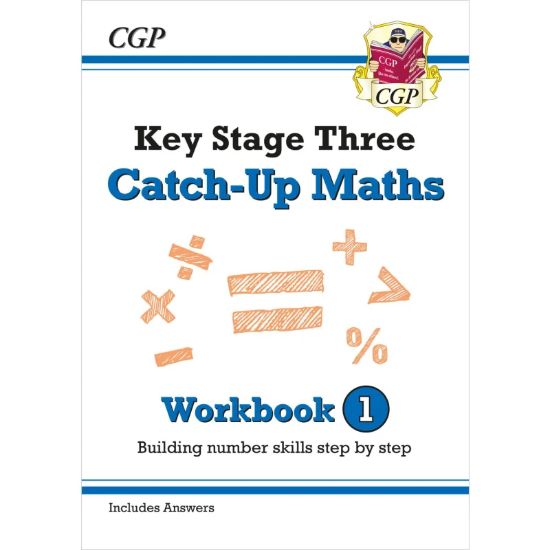 

KS3 Maths CatchUp Workbook 1 With Answers CGP Books Coordination Group Publications 9781789080582 Book