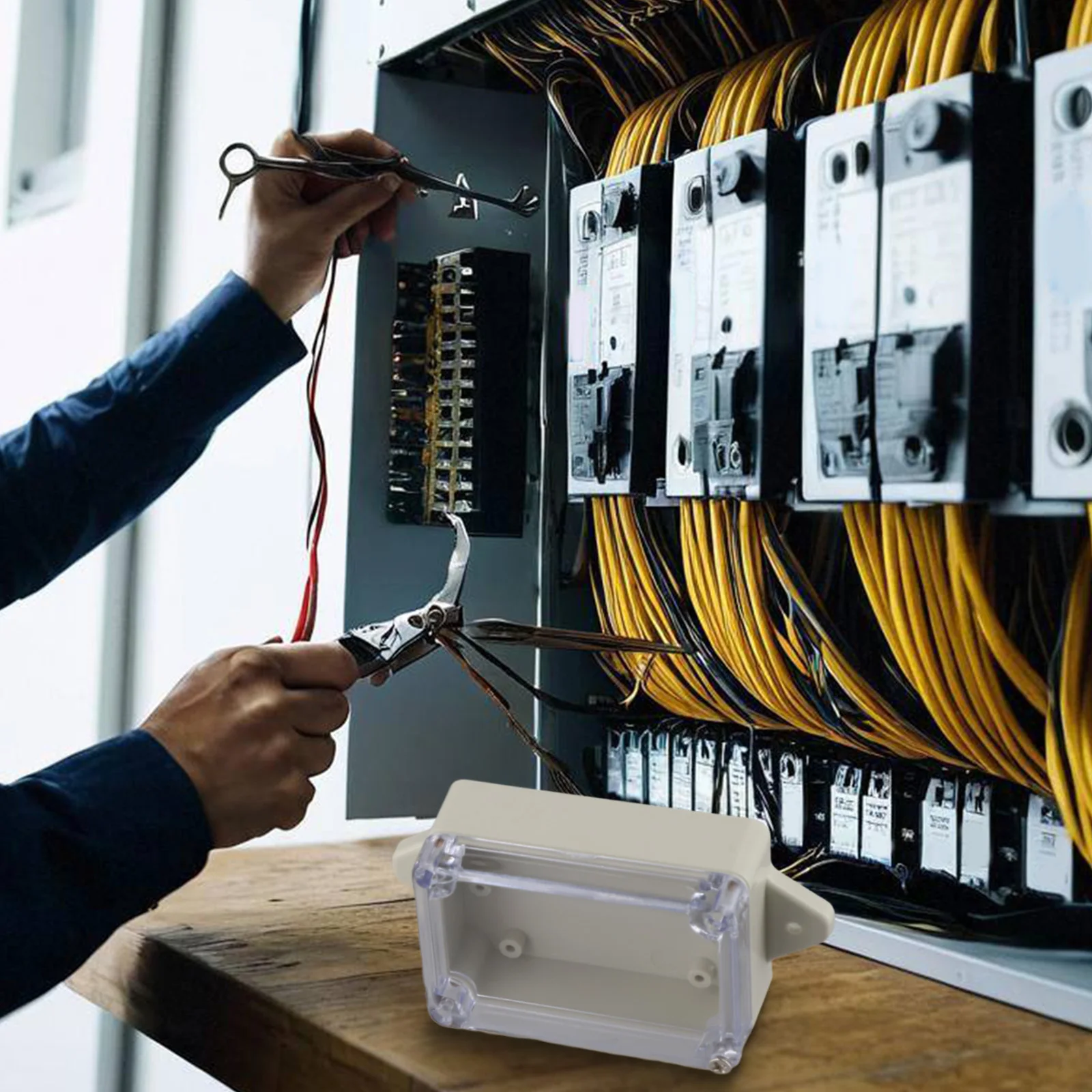 Able to Observe Wiring Storage Solution in an Outdoor Use junction box dimensions Length Width Height (for L W H) = (86 61 38)