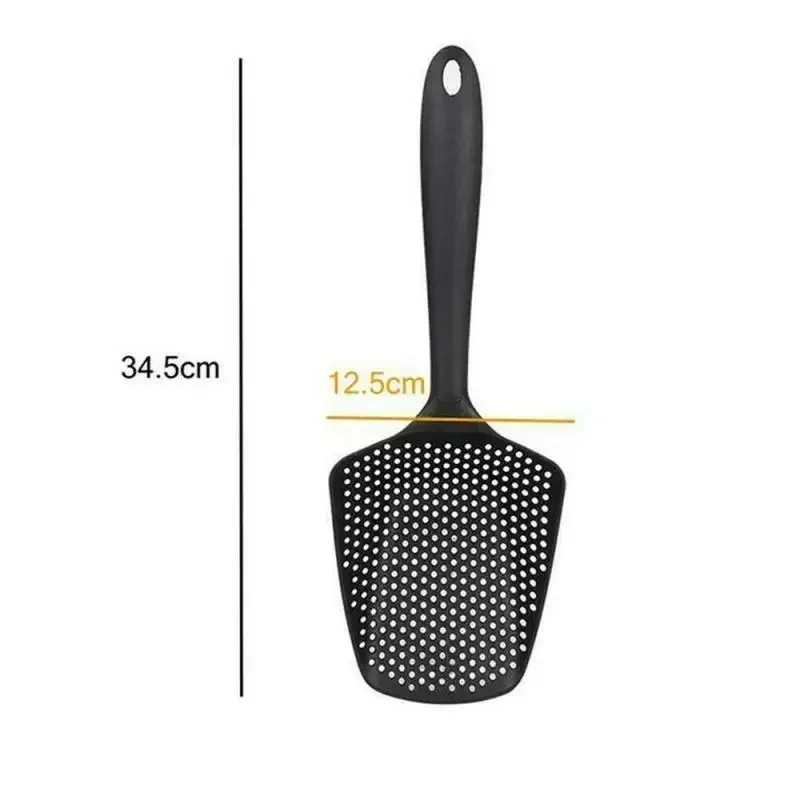 Portable Nylon Kitchen Soup Spoon Strainer Colorful Ladle Anti-scald Skimmer Fry Food Mesh Handy Filter Colanders Kitchen Tools