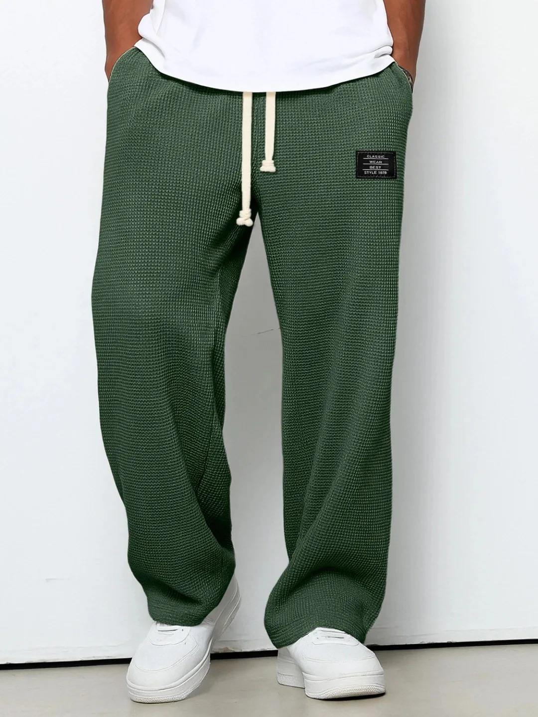 2025 Neue Herren-Cordhose, Lässige Mode, Weite Passform, Baggy-Hose, Gerade Jogginghose, Elastischer Bund mit Kordelzug, Outdoor-Streetwear – Detail 15