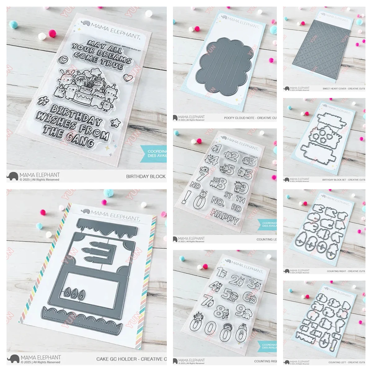 

2025 New Craft Dies Stamp Set Birthday Sweetheart Creative Cake Gift Card Holder Creative Cuts Steel Dies DIY Scrapbooking Diary