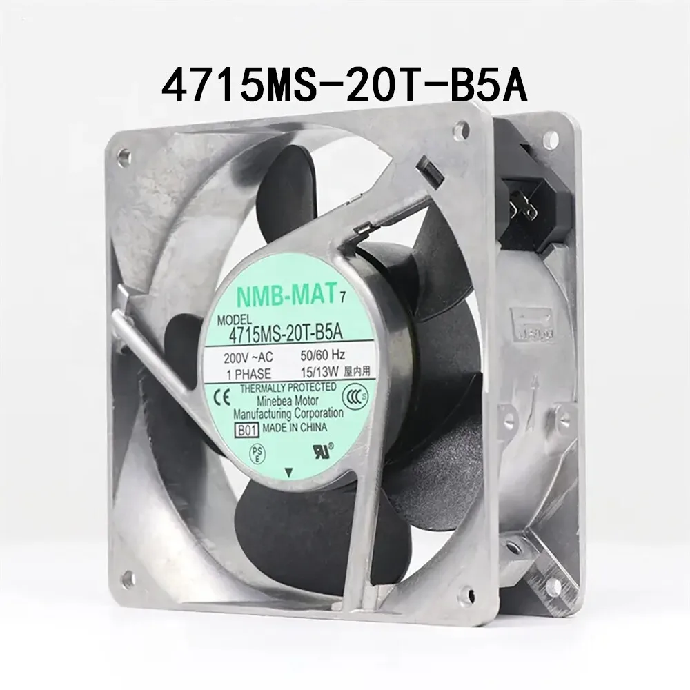 

For NMB-MAT Durable Industrial Server Fan 4715MS-20T-B5A 120 * 120 * 38mm 200VAC 15/13W-
