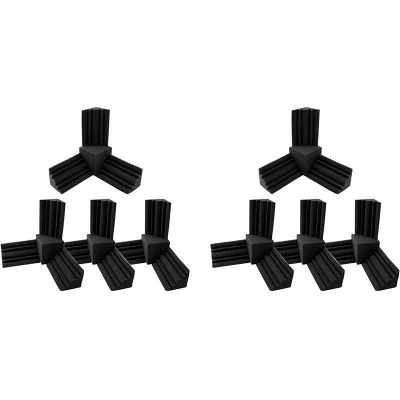 

AS94-32Pcs Acoustic Foam 24Pc Bass Trap Wall Foam + 8Pc Square Sound Insulation Foam Flame Retardant High Density