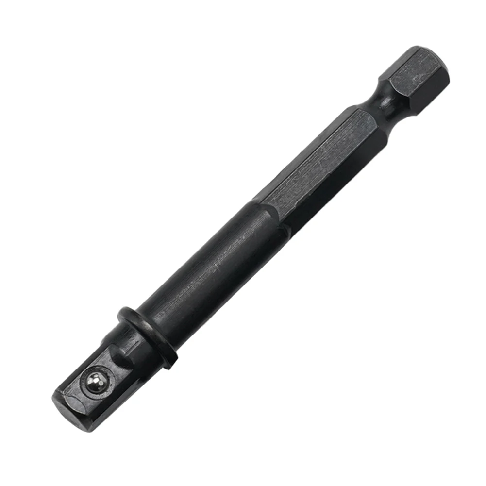 

Electric Drill Pistol Drill Driver Power Socket Adapter 1/4 Inch 5pcs 65mm Black Brand New Chrome Vanadium Steel