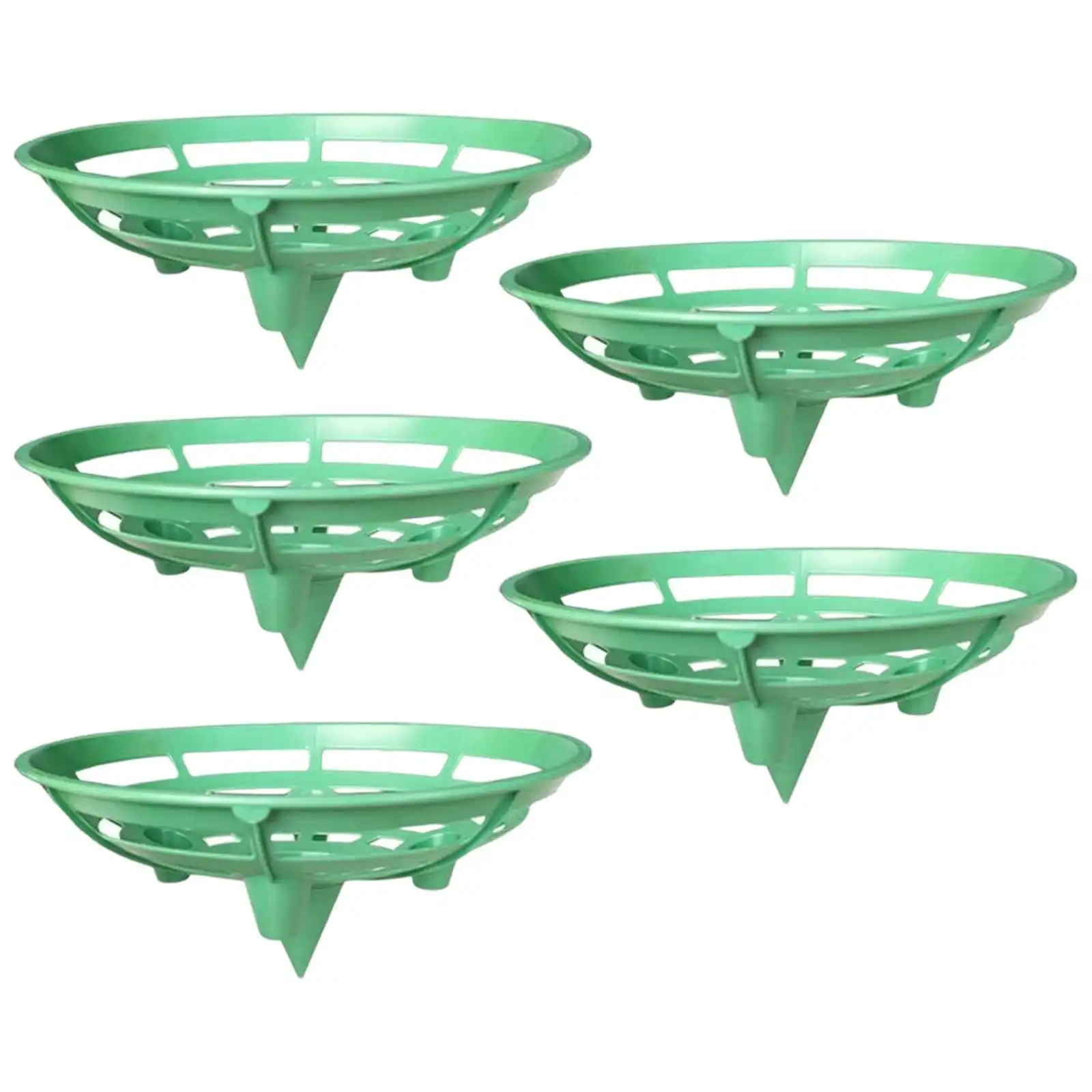 

5pcs Gardening Oval Tray Fruit Tray Watermelon Bracket Anti-Rot Support Frame Garden Support Plant Trellis For Fruits Growth