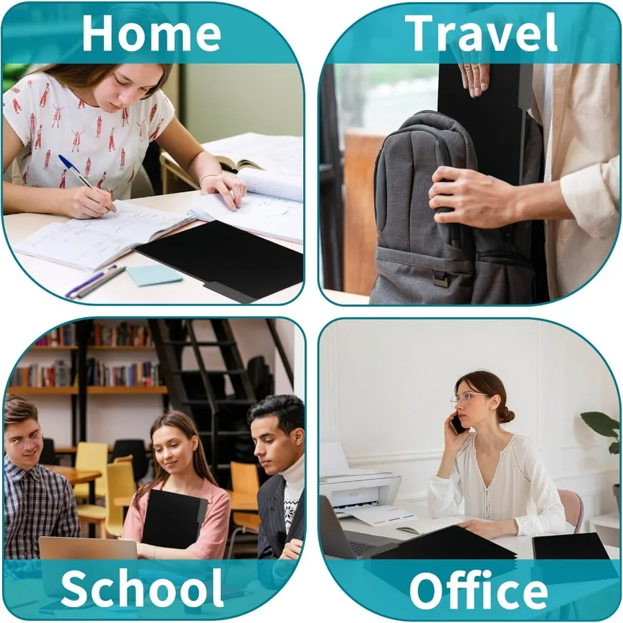 36 Packs Colored File FoldersBlack File Folders Two Tone Color File Folder 8.5 x 11 Ih 1 3 Cut Tabs Letter Size Manila File Fol