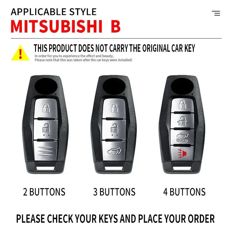 Passend für Mitsubishi Outlander 2023 2024 2025 Auto-Zinklegierungs-Schlüsselgehäuse Hochwertiges Fernbedienungs-Autoschlüssel-Set Zubehör – Detail 4