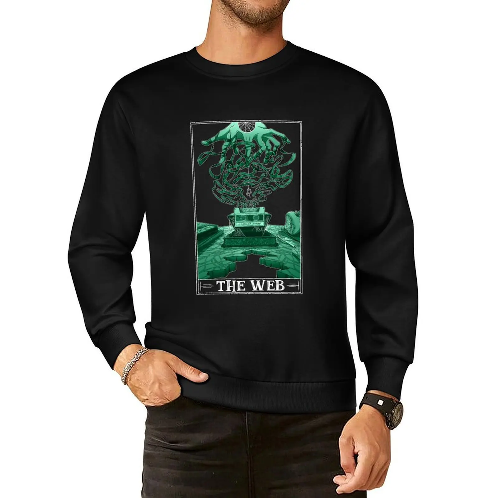 The Web Tarotesque - (Dark) Pullover Hoodie men clothing male clothes new in hoodies & sweat-shirt