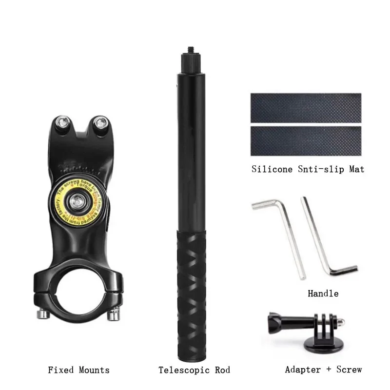 Voor Insta360 X3 X4 X5 Motorfiets Fiets Beugel Onzichtbare Selfie Stok voor GoPro Hero13 12 11 10 DJI Actie camera Accessoires