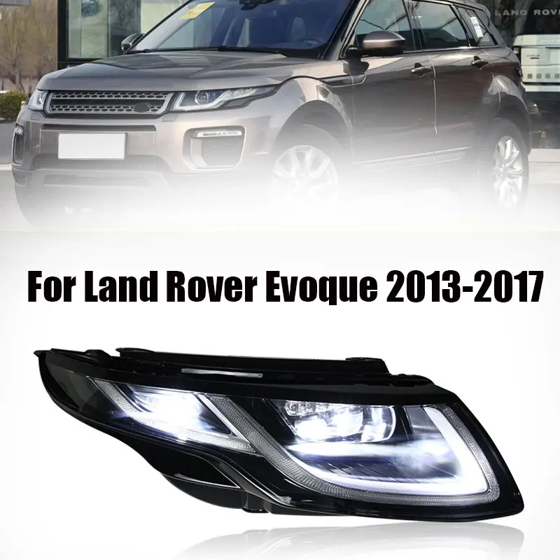 

Автомобильный бампер, светодиодная фара для Land Range Evoque, фара 2013 2014 2015 2016 2017, фары для Land Rover Range Evoque, противотуманные фары