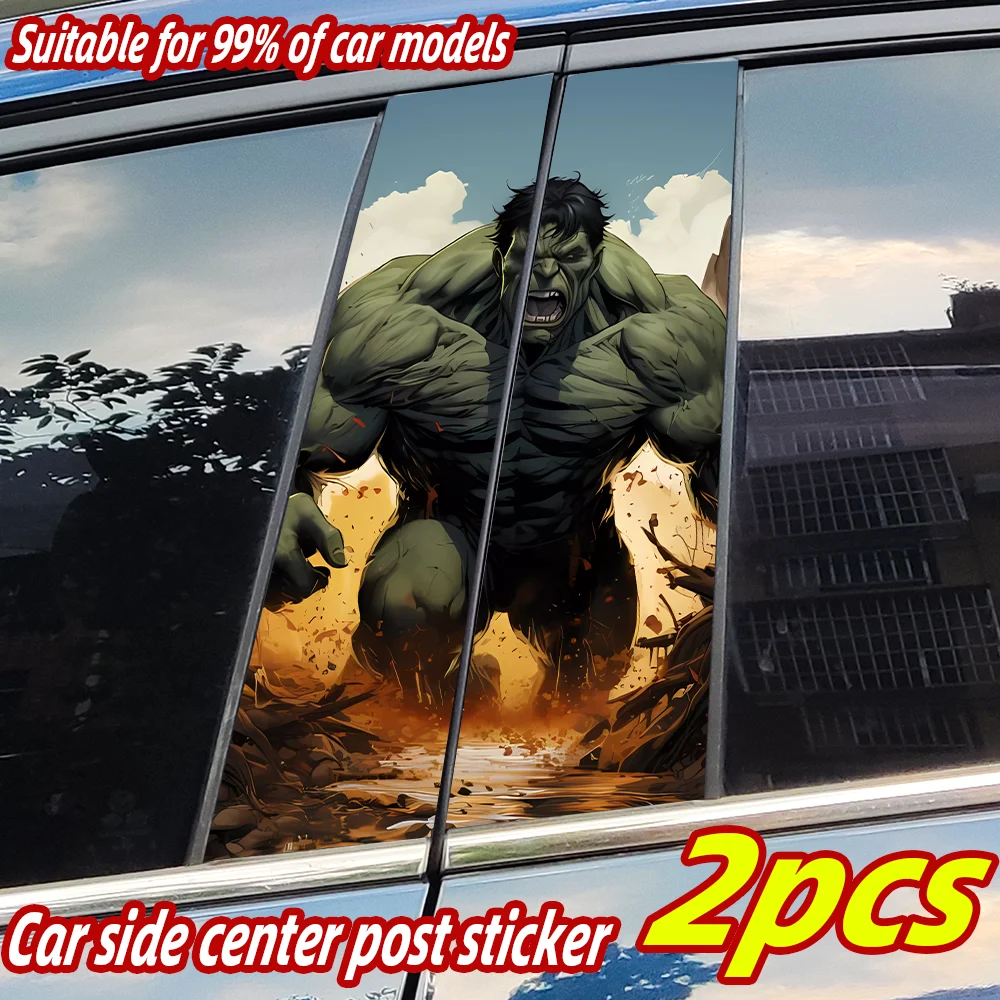 

Car Stickers Hulk Car B-pillar Vinyl Decals Waterproof Auto Center Pillar Sticker Cover Scratches Vehicle Decor Accessories