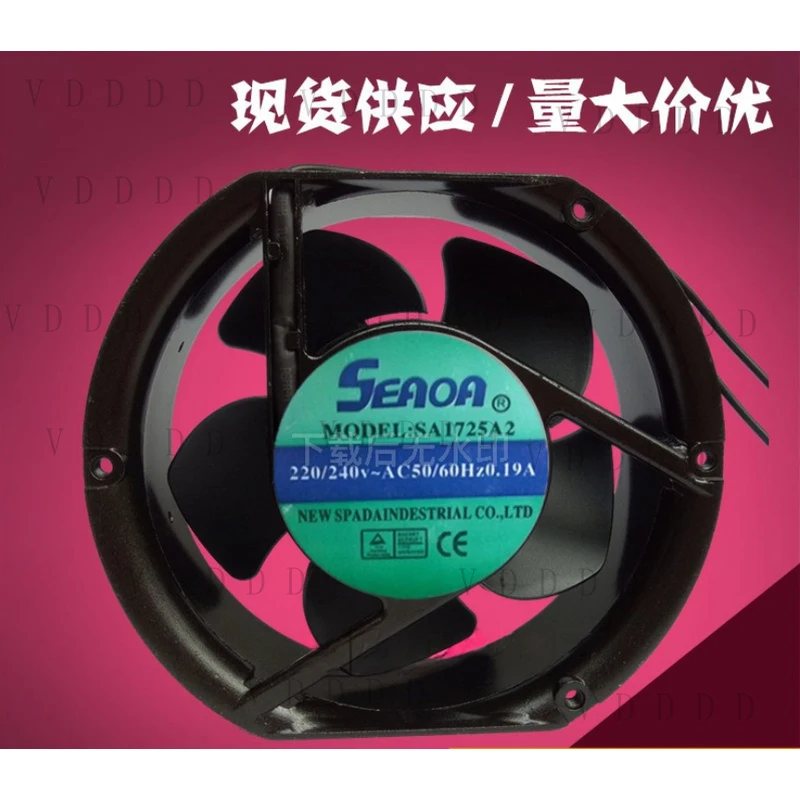 

LL for 1PCS SEADA SA1725A2 AC220V-240V 0.19A-0.27A 2-wire axial fan