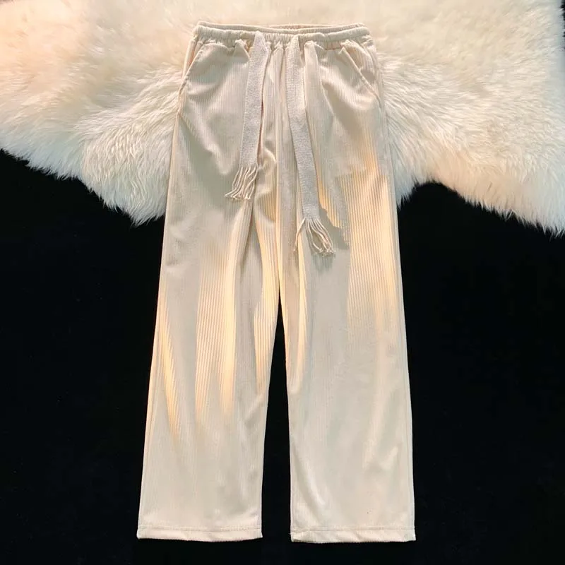 

Осенне-зимние эластичные модные вельветовые брюки, мужские деловые свободные прямые брюки средней длины, брюки для бега, мужские рандомные брюки E56