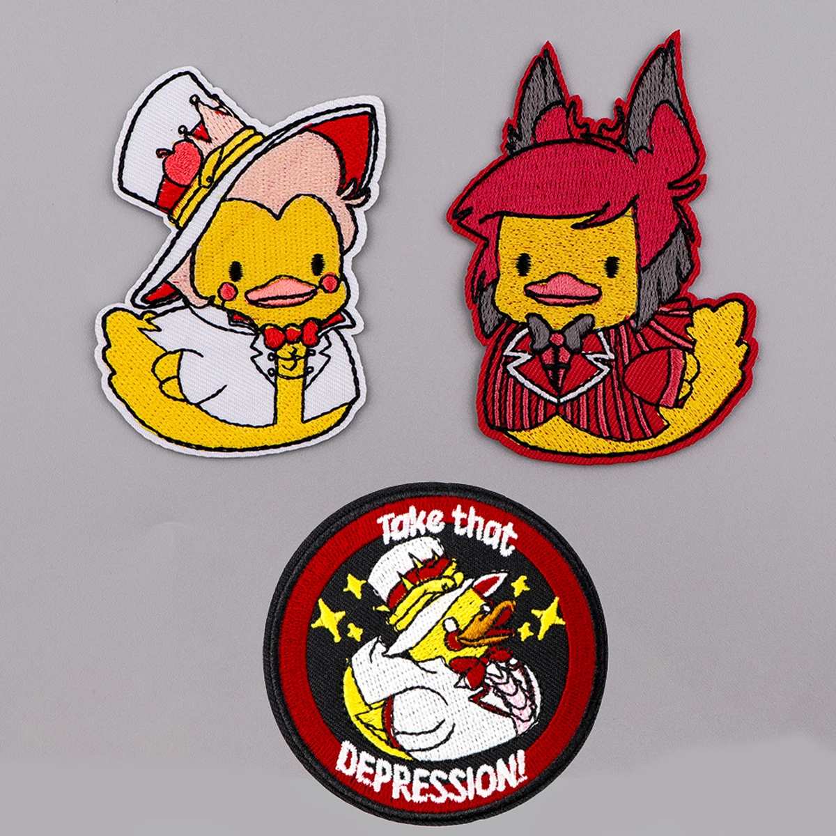 Funny Duck Patches On Clothes Cute Cartoon Embroidered Patches Creative Animal Badges Iron On Patch DIY Clothing Accessories