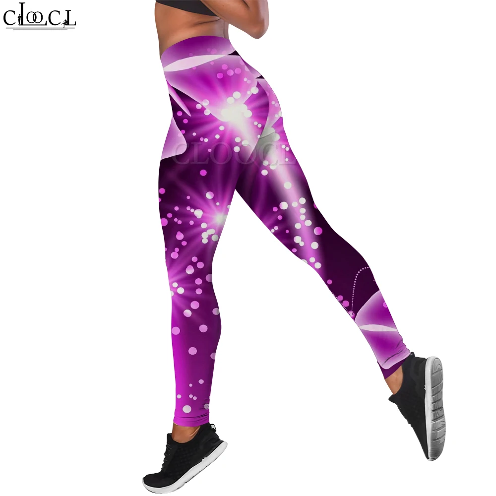 CLOOCL Printing Leggings Fantasy Butterfly Trendy Pattern Trousers Yoga Jogging Gym Fitness Butt Lift Leggings Tights Y2k Pants