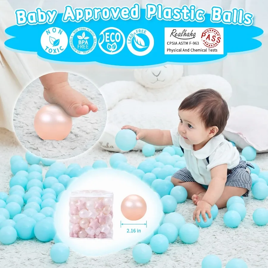Bola pit bolas 100 peças, formas de estrela para bebês crianças cercadinho bolas de plástico para bebês piscina de bolinhas filhote de cachorro playballs