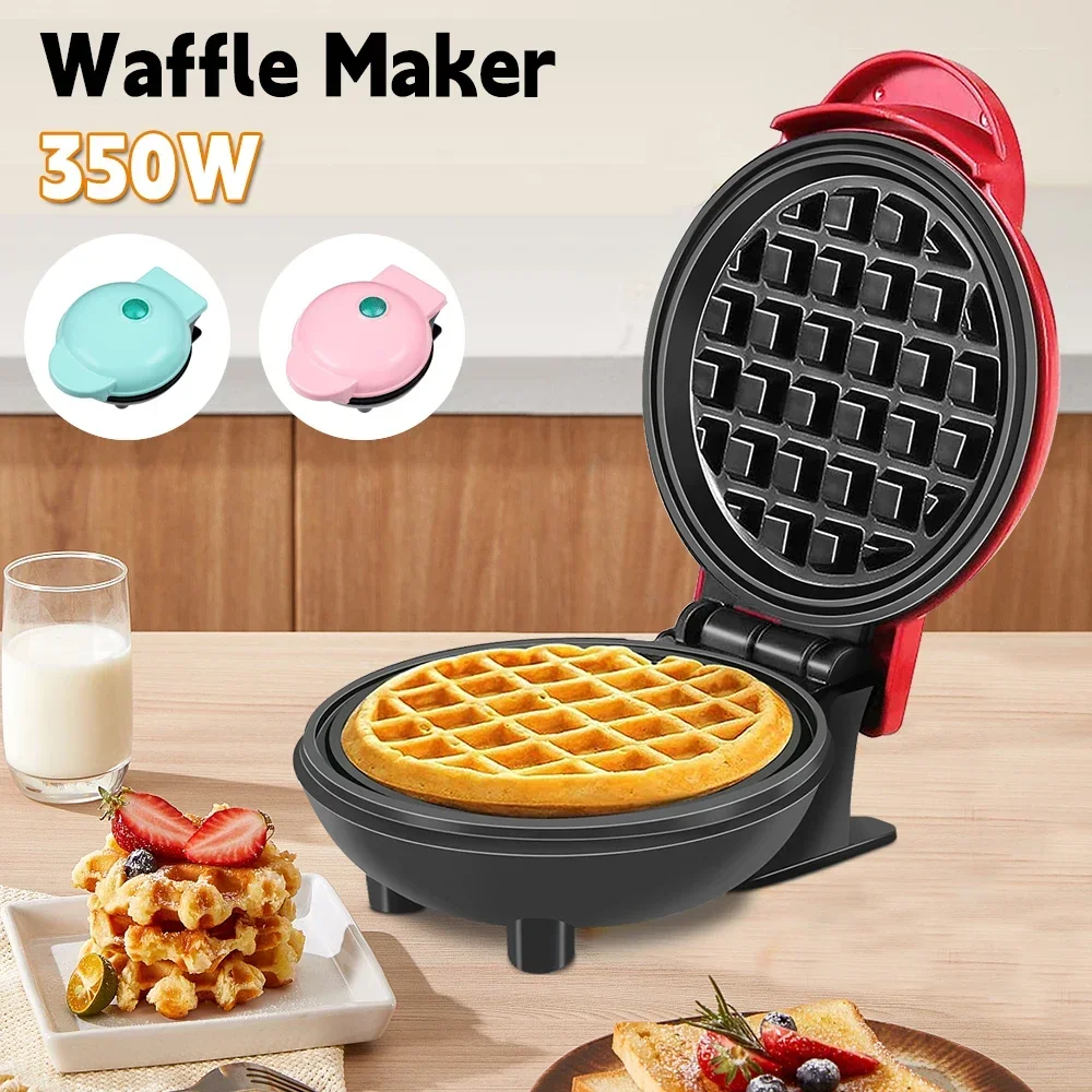 Mini Waffle Maker Electric Breakfast Maker Non-Stick Pancake Egg Cake Oven Maker 350W