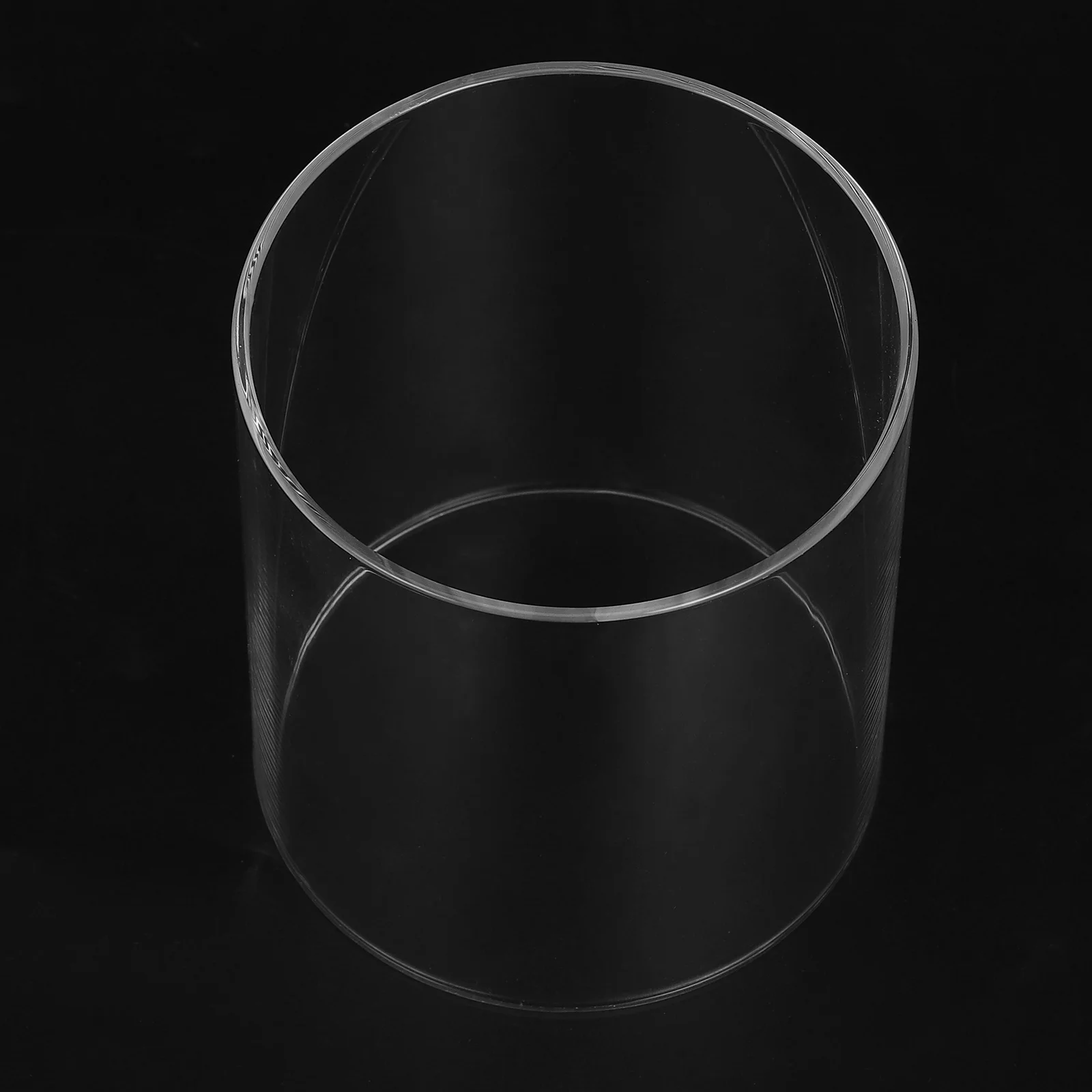 

2Pcs Glass Covers Clear Transparent Windproof Decorative Holder Domes for Home Office Romantic Atmosphere